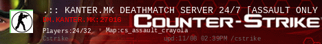 .:: KANTER.MK DEATHMATCH SERVER 24/7 [ASSAULT ONLY MAPS] ::.